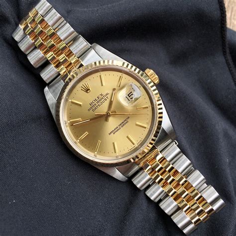 rolex datejust 16233 two tone|rolex datejust 16233 for sale.